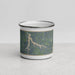 Front View Custom Stockton Lake Missouri Map Enamel Mug in Afternoon