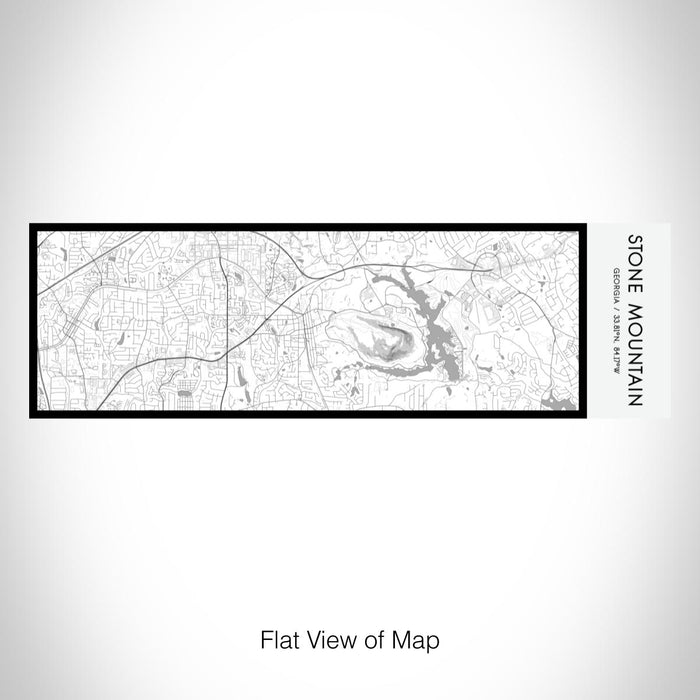 Rendered View of Stone Mountain Georgia Map on 10oz Stainless Steel Insulated Cup in Classic with Sliding Lid