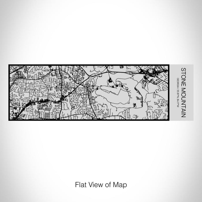 Rendered View of Stone Mountain Georgia Map on 10oz Stainless Steel Insulated Cup with Sipping Lid