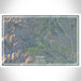 Story Wyoming Map Print Landscape Orientation in Afternoon Style With Shaded Background