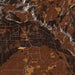 Story Wyoming Map Print in Ember Style Zoomed In Close Up Showing Details