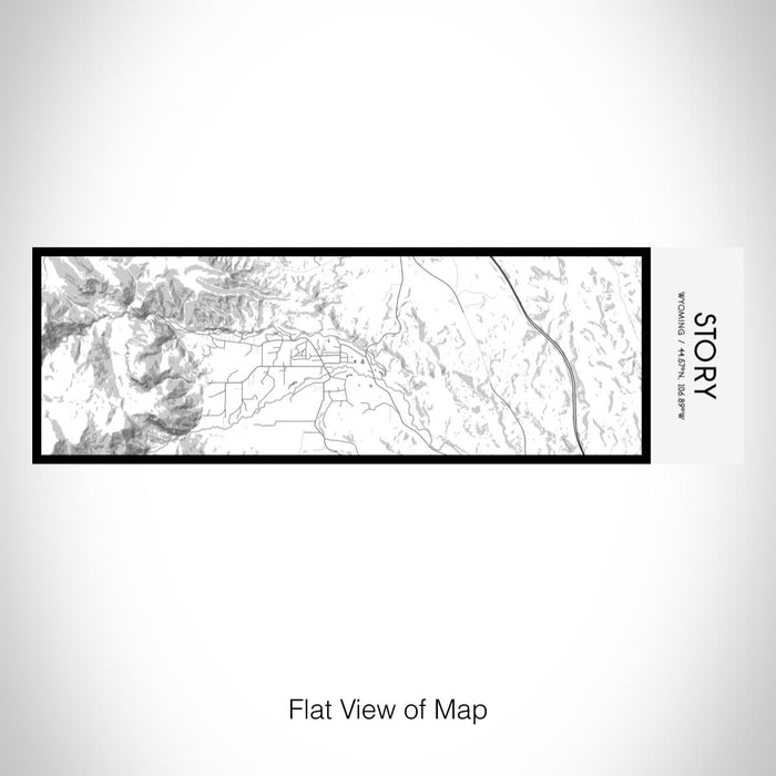 Rendered View of Story Wyoming Map on 10oz Stainless Steel Insulated Cup in Classic with Sliding Lid