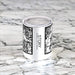 Story Wyoming Custom City Map Inscription Coordinates on 10oz Stainless Steel Insulated Cup in Matte White with Sliding Lid