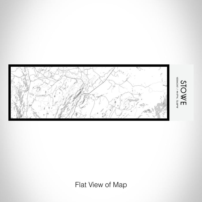 Rendered View of Stowe Vermont Map on 10oz Stainless Steel Insulated Cup in Classic with Sliding Lid