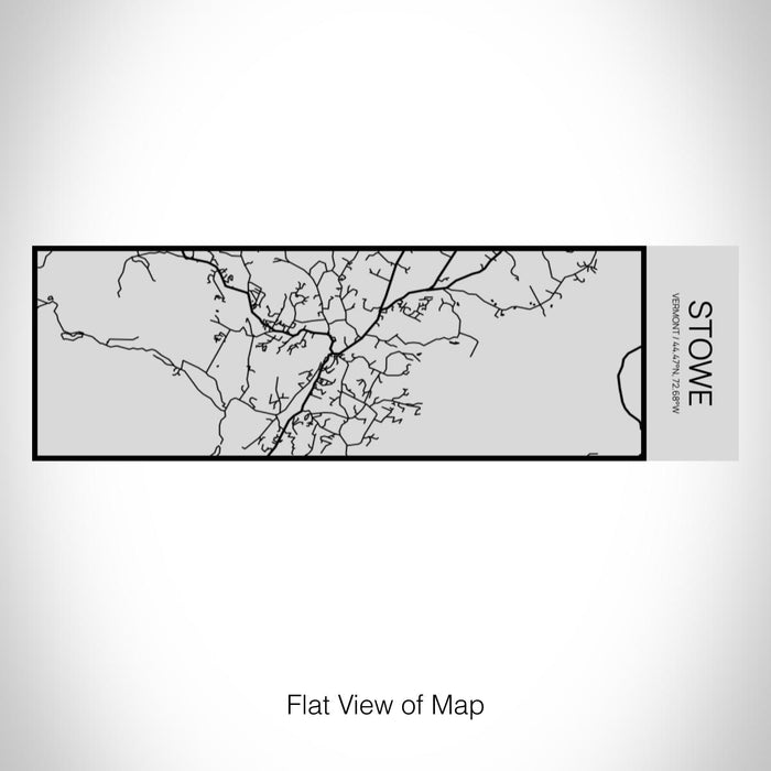 Rendered View of Stowe Vermont Map on 10oz Stainless Steel Insulated Cup with Sipping Lid