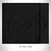 Rendered View of Stowe Vermont Map on 17oz Stainless Steel Insulated Tumbler in Matte Black with Tactile Lines