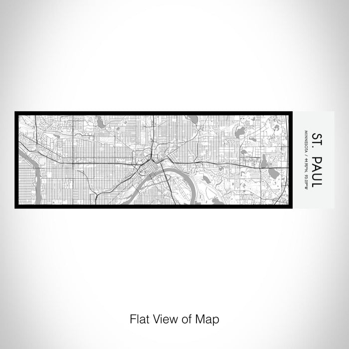 Rendered View of St. Paul Minnesota Map on 10oz Stainless Steel Insulated Cup in Classic with Sliding Lid