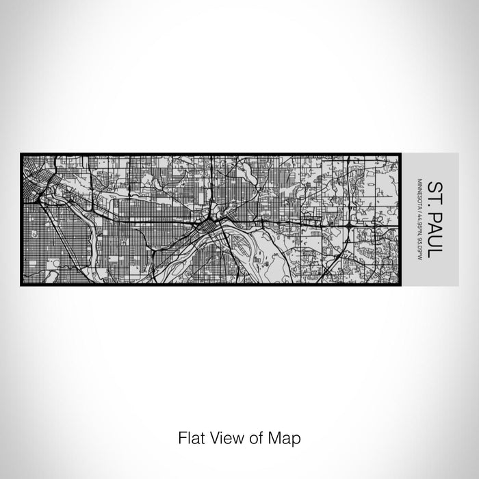Rendered View of St. Paul Minnesota Map on 10oz Stainless Steel Insulated Cup with Sipping Lid