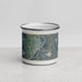 Front View Custom St. Peter Minnesota Map Enamel Mug in Afternoon