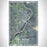 St. Peter Minnesota Map Print Portrait Orientation in Afternoon Style With Shaded Background