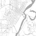 St. Peter Minnesota Map Print in Classic Style Zoomed In Close Up Showing Details