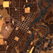 St. Peter Minnesota Map Print in Ember Style Zoomed In Close Up Showing Details