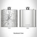 Rendered View of St. Peter Minnesota Map Engraving on 6oz Stainless Steel Flask