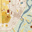 St. Peter Minnesota Map Print in Woodblock Style Zoomed In Close Up Showing Details