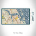 Rendered View of Stuart Florida Map on 17oz Stainless Steel Insulated Bottle with printed woodblock style map