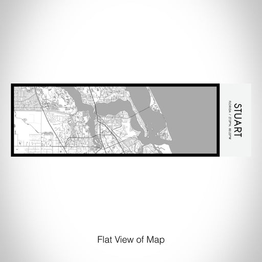 Rendered View of Stuart Florida Map on 10oz Stainless Steel Insulated Cup in Classic with Sliding Lid