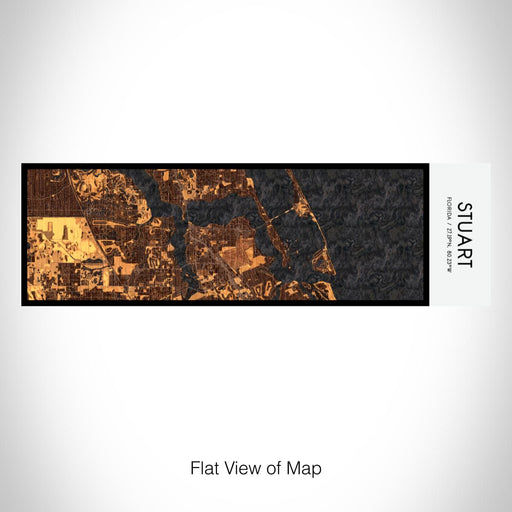 Rendered View of Stuart Florida Map on 10oz Stainless Steel Insulated Cup in Ember with Sliding Lid
