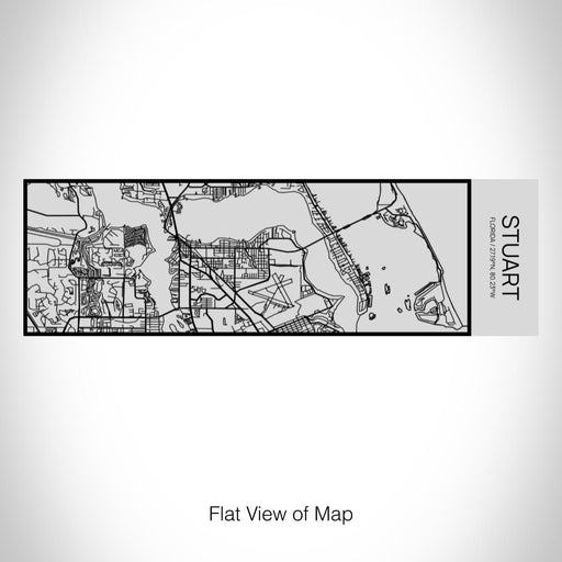 Rendered View of Stuart Florida Map on 10oz Stainless Steel Insulated Cup with Sipping Lid