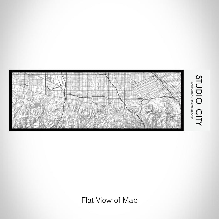 Rendered View of Studio City California Map on 10oz Stainless Steel Insulated Cup in Classic with Sliding Lid