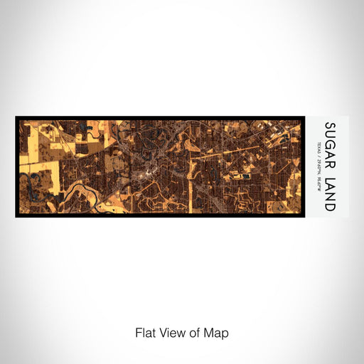Rendered View of Sugar Land Texas Map on 10oz Stainless Steel Insulated Cup in Ember with Sliding Lid