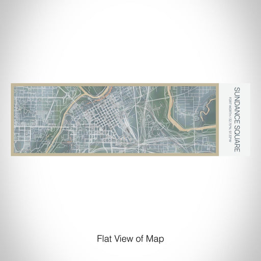 Rendered View of Sundance Square Fort Worth Map on 10oz Stainless Steel Insulated Cup in Afternoon with Sliding Lid