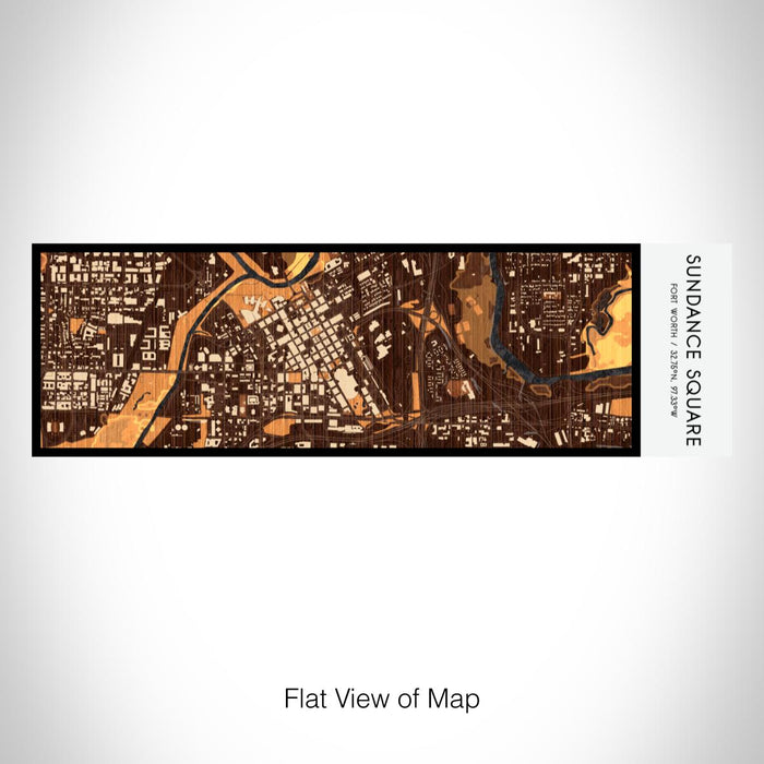 Rendered View of Sundance Square Fort Worth Map on 10oz Stainless Steel Insulated Cup in Ember with Sliding Lid