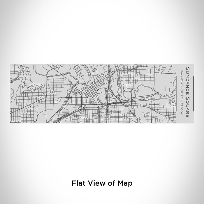 Rendered View of Sundance Square Fort Worth Map Engraving on 10oz Stainless Steel Insulated Cup with Sipping Lid