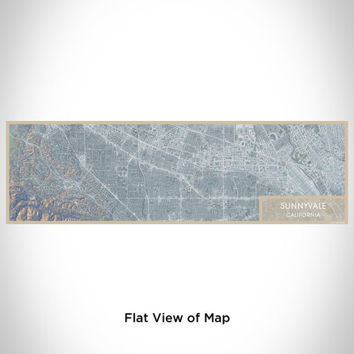 Flat View of Map Custom Sunnyvale California Map Enamel Mug in Afternoon