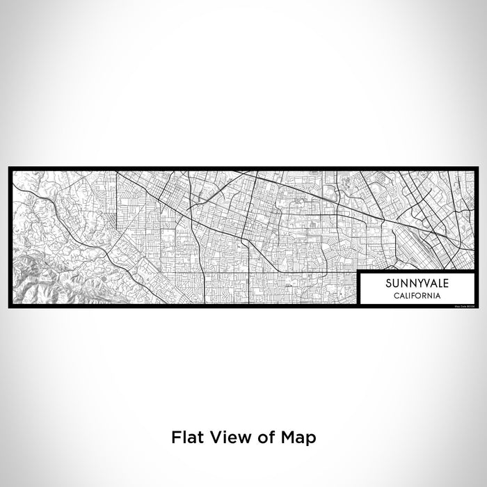 Flat View of Map Custom Sunnyvale California Map Enamel Mug in Classic