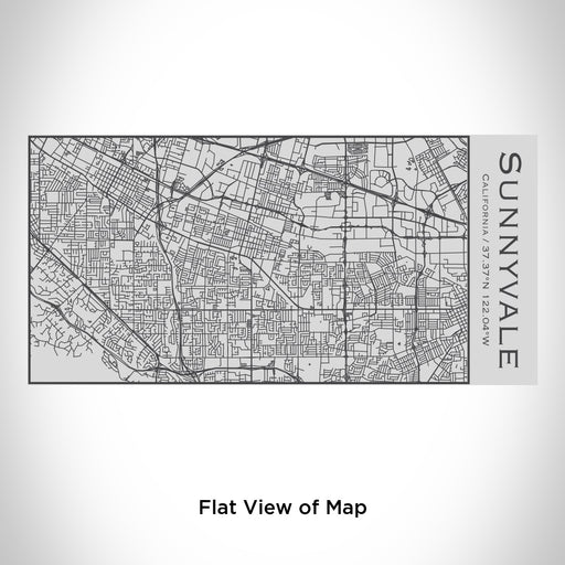 Rendered View of Sunnyvale California Map Engraving on 17oz Stainless Steel Insulated Cola Bottle