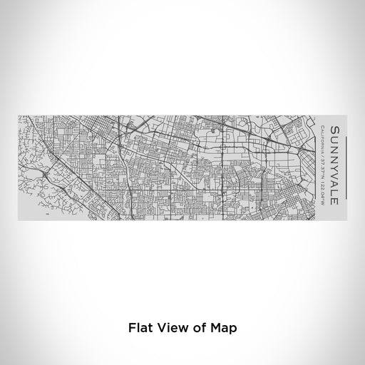 Rendered View of Sunnyvale California Map Engraving on 10oz Stainless Steel Insulated Cup with Sipping Lid