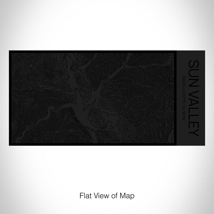 Rendered View of Sun Valley Idaho Map on 17oz Stainless Steel Insulated Cola Bottle in Stainless in Matte Black