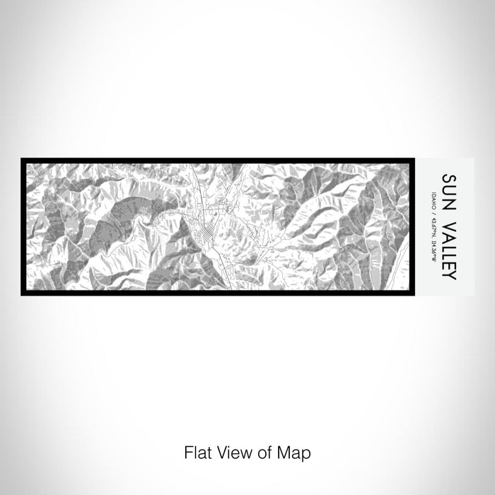Rendered View of Sun Valley Idaho Map on 10oz Stainless Steel Insulated Cup in Classic with Sliding Lid
