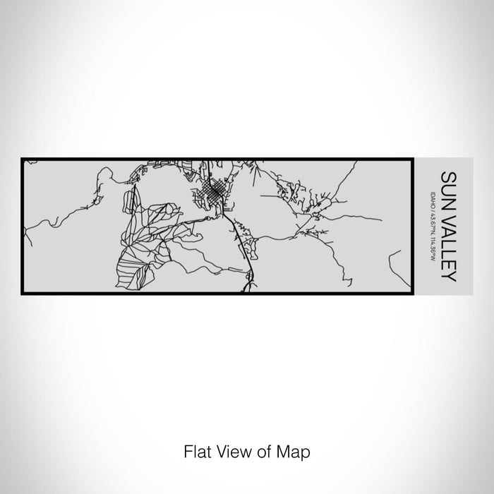 Rendered View of Sun Valley Idaho Map on 10oz Stainless Steel Insulated Cup with Sipping Lid