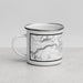Left View Custom Susanville California Map Enamel Mug in Classic