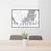 24x36 Swansboro North Carolina Map Print Lanscape Orientation in Classic Style Behind 2 Chairs Table and Potted Plant
