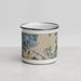 Front View Custom Swansboro North Carolina Map Enamel Mug in Afternoon