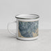 Left View Custom Swansboro North Carolina Map Enamel Mug in Afternoon