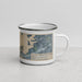 Right View Custom Swansboro North Carolina Map Enamel Mug in Afternoon