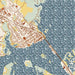 Swansboro North Carolina Map Print in Woodblock Style Zoomed In Close Up Showing Details