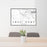 24x36 Sweet Home Oregon Map Print Lanscape Orientation in Classic Style Behind 2 Chairs Table and Potted Plant
