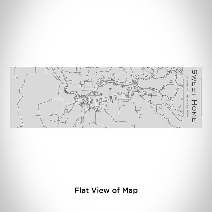 Rendered View of Sweet Home Oregon Map Engraving on 10oz Stainless Steel Insulated Cup with Sipping Lid