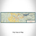 Flat View of Map Custom Sweet Home Oregon Map Enamel Mug in Woodblock