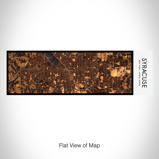 Rendered View of Syracuse New York Map on 10oz Stainless Steel Insulated Cup in Ember with Sliding Lid