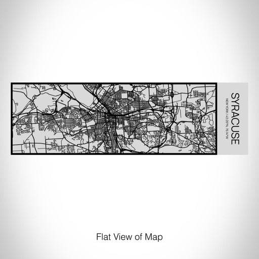 Rendered View of Syracuse New York Map on 10oz Stainless Steel Insulated Cup with Sipping Lid