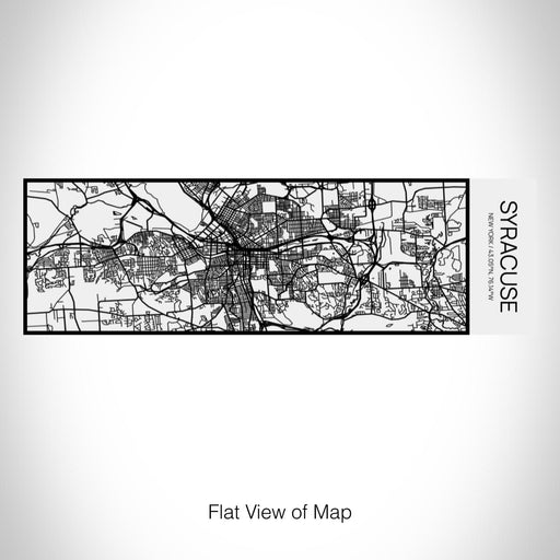 Rendered View of Syracuse New York Map on 10oz Stainless Steel Insulated Cup in Matte White with Sliding Lid
