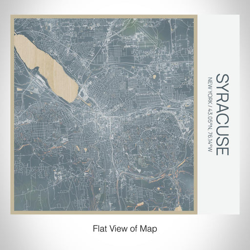 Rendered View of Syracuse New York Map on 17oz Stainless Steel Insulated Tumbler in Afternoon Map Style