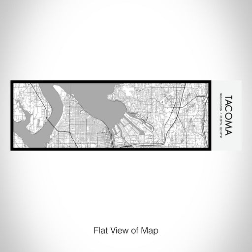 Rendered View of Tacoma Washington Map on 10oz Stainless Steel Insulated Cup in Classic with Sliding Lid