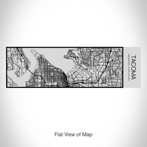 Rendered View of Tacoma Washington Map on 10oz Stainless Steel Insulated Cup with Sipping Lid