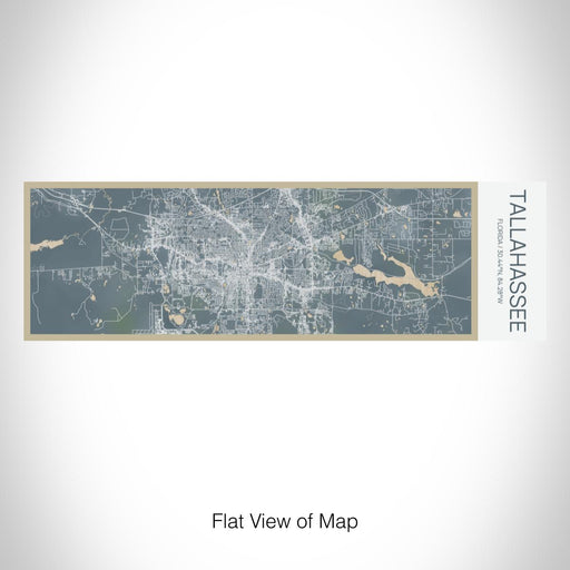 Rendered View of Tallahassee Florida Map on 10oz Stainless Steel Insulated Cup in Afternoon with Sliding Lid